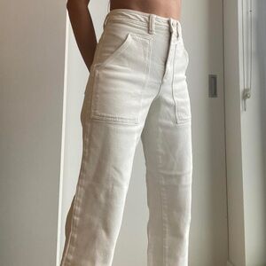 Aritzia Wilfred Utility Jeans White